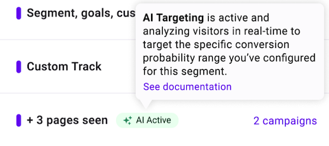 AI targeting active