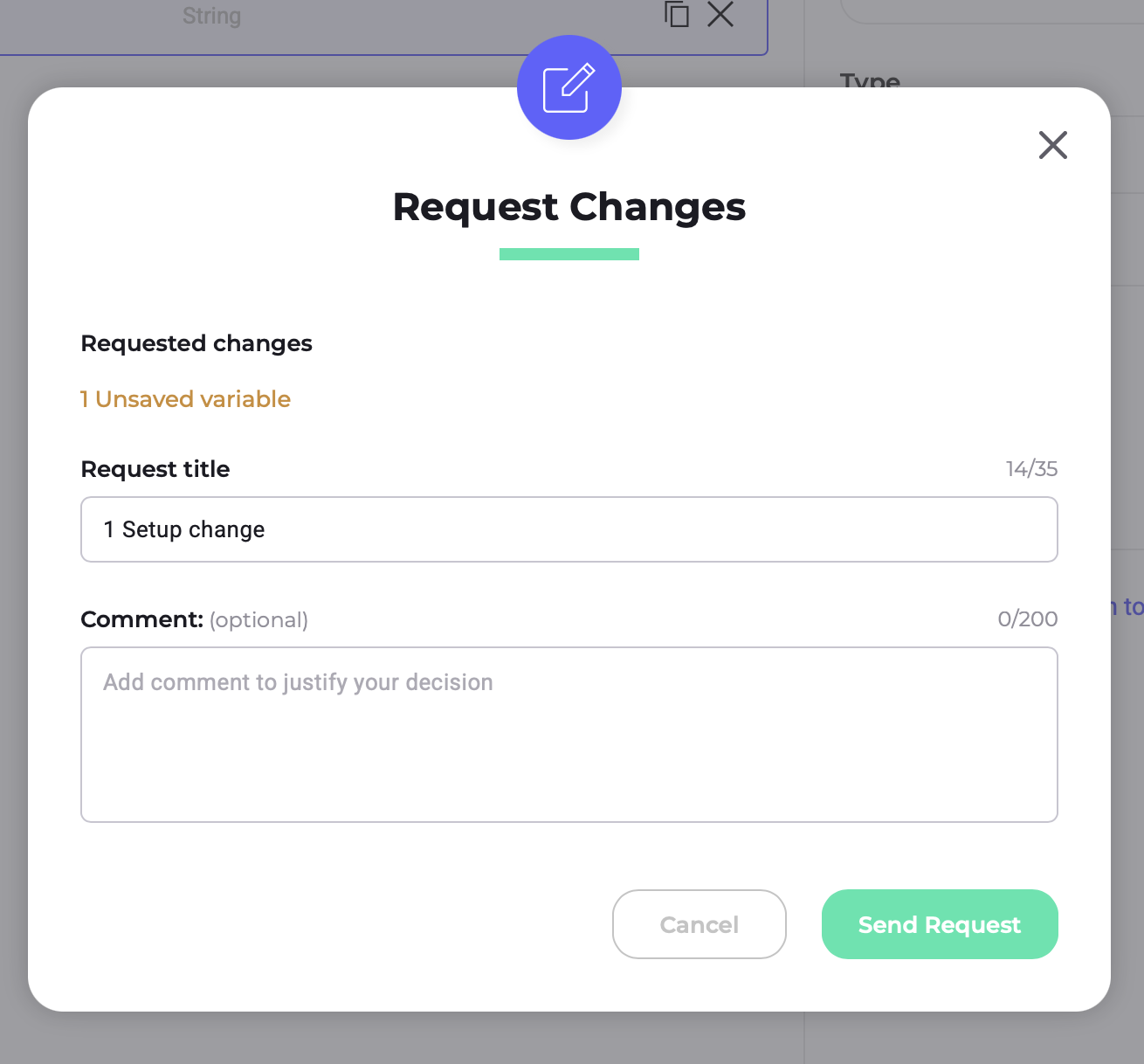 Request change